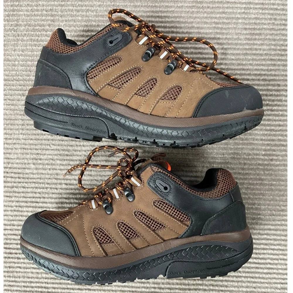 Gravity Defyer G-Defy Ion Mens 9 Brown‎ Waterproof Hiking Shoes NWOT